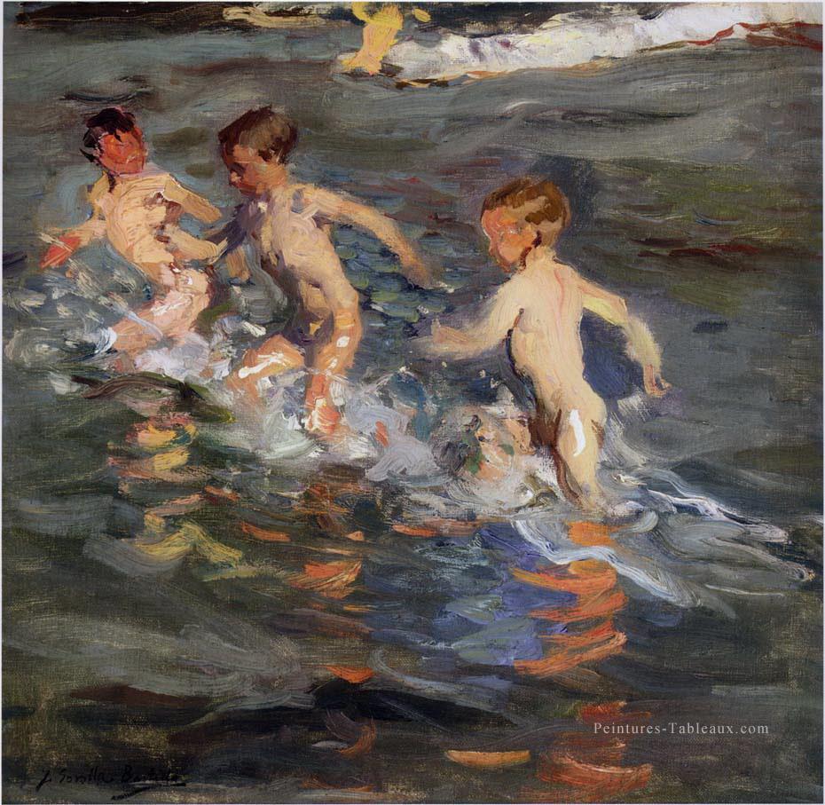 enfants à la plage 1899 Peintures à l'huile